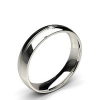 5.00mm Studded Comfort Fit Mens Wedding Band