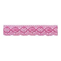 51mm simplicity cluny fan lace trimming fuchsia