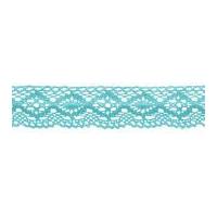 51mm simplicity cluny fan lace trimming turquoise