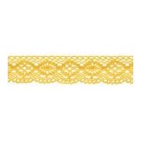 51mm simplicity cluny fan lace trimming yellow