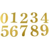 51mm Adhesive Gold Door Numbers and Letters