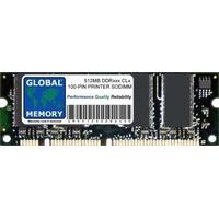 512MB 100-Pin Ddr Sodimm Memory Ram for Printers (P/N A0743432 , Q2628A , Q7720A , Kyocera-512-S , 13N1526)