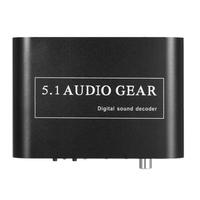 5.1 Audio Decoder Gear DTS/AC-3 Digital Sound to 5.1/2.1 Analog Output Converter for STB DVD Player HD Player Xbox 360 US Plug