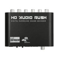 5.1 Audio Rush SPDIF Coaxial to 5.1/2.1 Channel DTS/AC-3 Audio Decoder Surround Sound Rush for STB DVD Player HD Player Xbox 360 US Plug