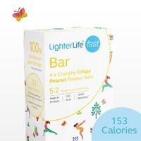 52 lighterlife fast crispy peanut bar pack x4