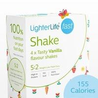 52 lighterlife fast vanilla shake pack x4