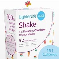 5:2 LighterLife Fast Chocolate Shake Pack X4