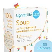52 lighterlife fast chicken and sweetcorn soup x4