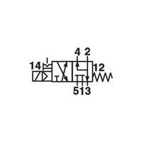 5/2-way or 3/2-way Directly actuated pneumatic valve Norgren 9710000305002400 24 Vdc G 1/4 Enclosure material Aluminium