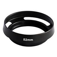 52mm metal tilted vented lens hood shade for leica m lm summicron blac ...