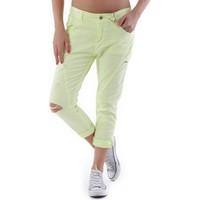 525 GR_67966 women\'s Cropped trousers in green