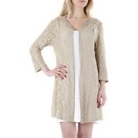 525 GR_72853 women\'s Cardigans in BEIGE