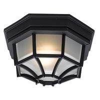 5389 laterna 7 outdoor steel wall and ceiling lamp in black