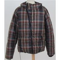 53 size xxl multi coloured checked padded jacket