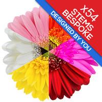 54 Classic Bespoke Gerberas