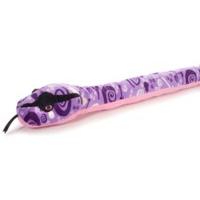 54 purple rock n roll snake soft toy