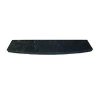 54 Inch x 15 Inch Curved Black Granite Hearth