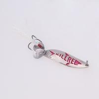 5.5cm/10g Metal Fishing Lure Hard Bait Sequin Spoon Noise Paillette with Feather/Treble Hook