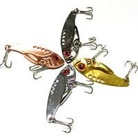 5.5cm 11g/PC Metal Lure Bionic Bait Swimming Layer CrankBait Spoon Crank Bait Tackles 4 Colors