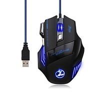 5500 dpi gaming athletics wired usb mouse mic 7 button with colorful b ...