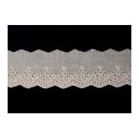 55mm essential trimmings broderie anglaise lace trimming tea