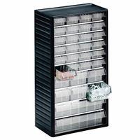 550 series visible storage cabinet with 32 mixed drawers size 1 4 6