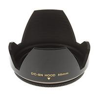 55mm Universal Lens Hood for Camera (Black)