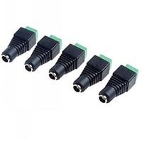 5.5 x 2.1mm CCTV DC Power Sockets Adapter(5-Pack)