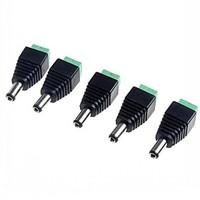 55 x 21mm cctv dc power sockets adapter5 pack