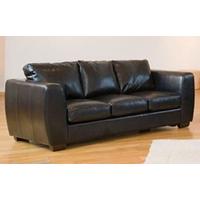 554009L Brown Bonded Leather Sofa Bed