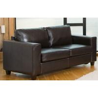 550108L Black Bonded Leather Sofa Bed