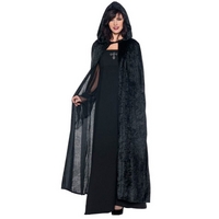 55\'\' Hooded Cloak Black