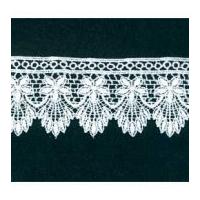 56mm Heavy Guipure Lace Trimming White