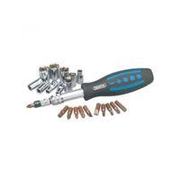 56784 31 Piece Socket and Bit Set with Flexible Shaft Driver