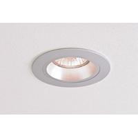 5671 taro round brushed aluminium fire rated downlighter