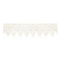 57mm Simplicity Double Scallop Venice Lace Trimming Ivory