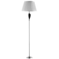 5731SM Searchlight Floor Lamp With Smokey Glass And Chrome Base With White Shade
