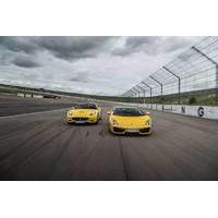 £59 for a double supercar driving blast experience with a free high speed passenger ride at 19 UK locations from Buyagift - drive a Porsche, Lamborghi