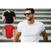 599 instead of 10 for a pack of three mens t shirts containing red whi ...