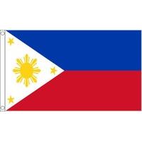 5ft x 3ft philippines flag with 2 eyelets