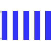 5ft x 3ft blue white striped flag