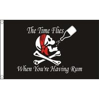 5ft x 3ft Time Flies When You Have Rum Flag