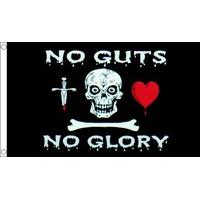 5ft x 3ft no guts no glory flag