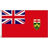 5ft x 3ft Ontario Flag With 2 Eyelets