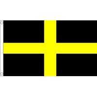 5ft x 3ft st davids flag with 2 eyelets