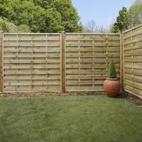 5ft 11 x 5ft 11 pressure treated horizontal weave garden fencing walto ...