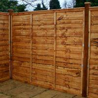 5ft x 6ft Waney Edge Lap Fence Panel