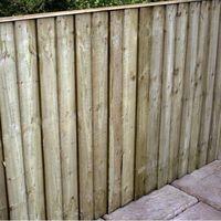 5ft x 6ft Featheredge Pressure Treated Fence Panel