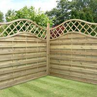 5ft 11 x 5ft 11 prague wooden garden fencing panels waltons