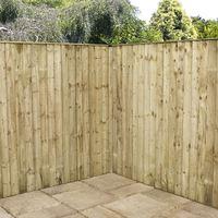 5ft x 6ft Pressure Treated Feather Edge Fence Panel | Waltons